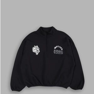 COPY - WOLF'S CODE S. HALL MOCKNECK IN BLACK